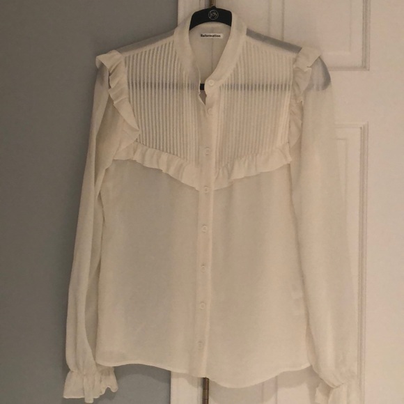 Reformation Charly Top in Ivory - Picture 2 of 4
